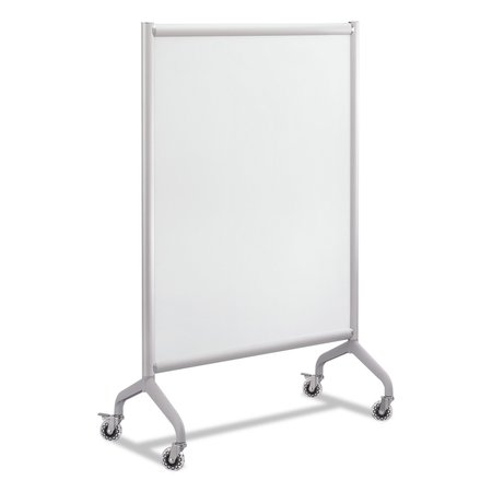 Safco Rumba Full Panel Whiteboard Collaboration Screen, 36w x 16d x 54h, White/Gray 2014WBS